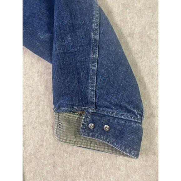Vintage Dickies Barn Chore Coat Jacket M Aztec Blanket Lined Corduroy-Collar USA - Picture 13 of 16